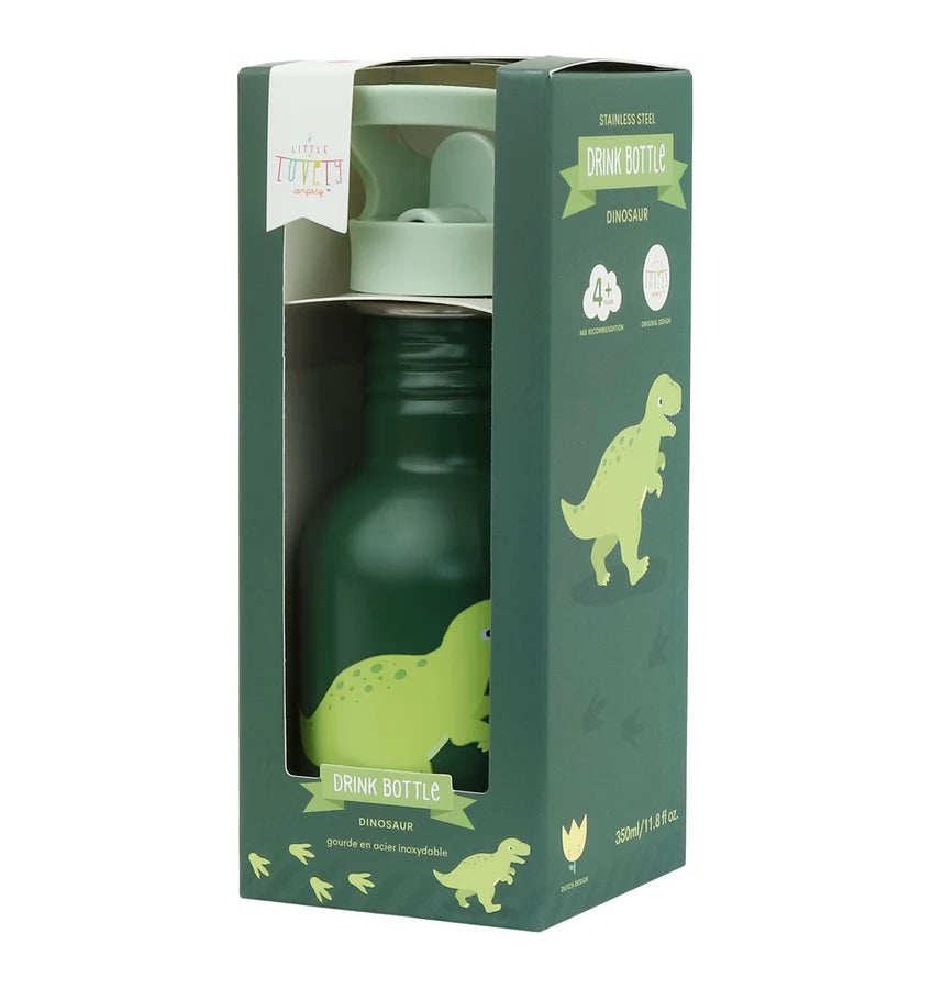 A Little Lovely Company:RVS 350 ml dinosaurus