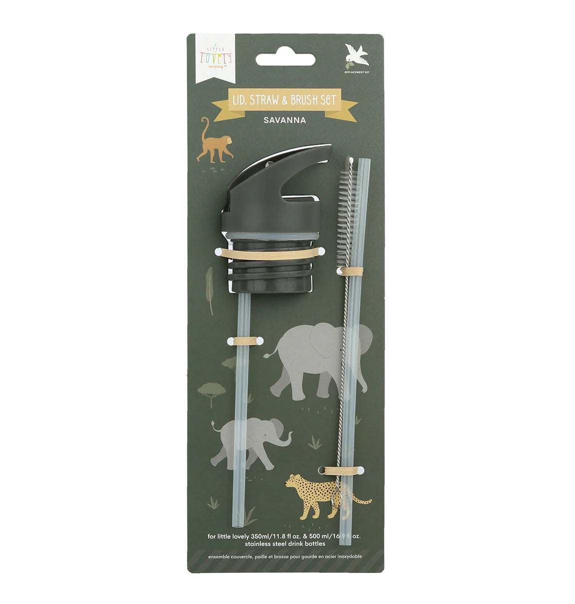 A Little Lovely Company: dop, rietje, borstelset Savanna