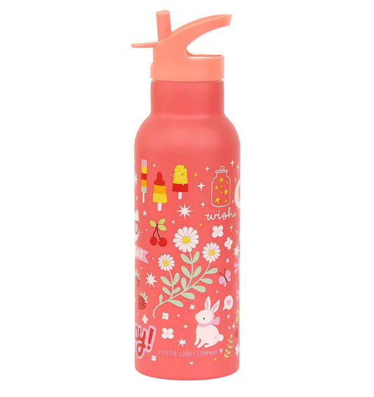 A Little Lovely Company:RVS Large 500 ml Drinkfles: fun