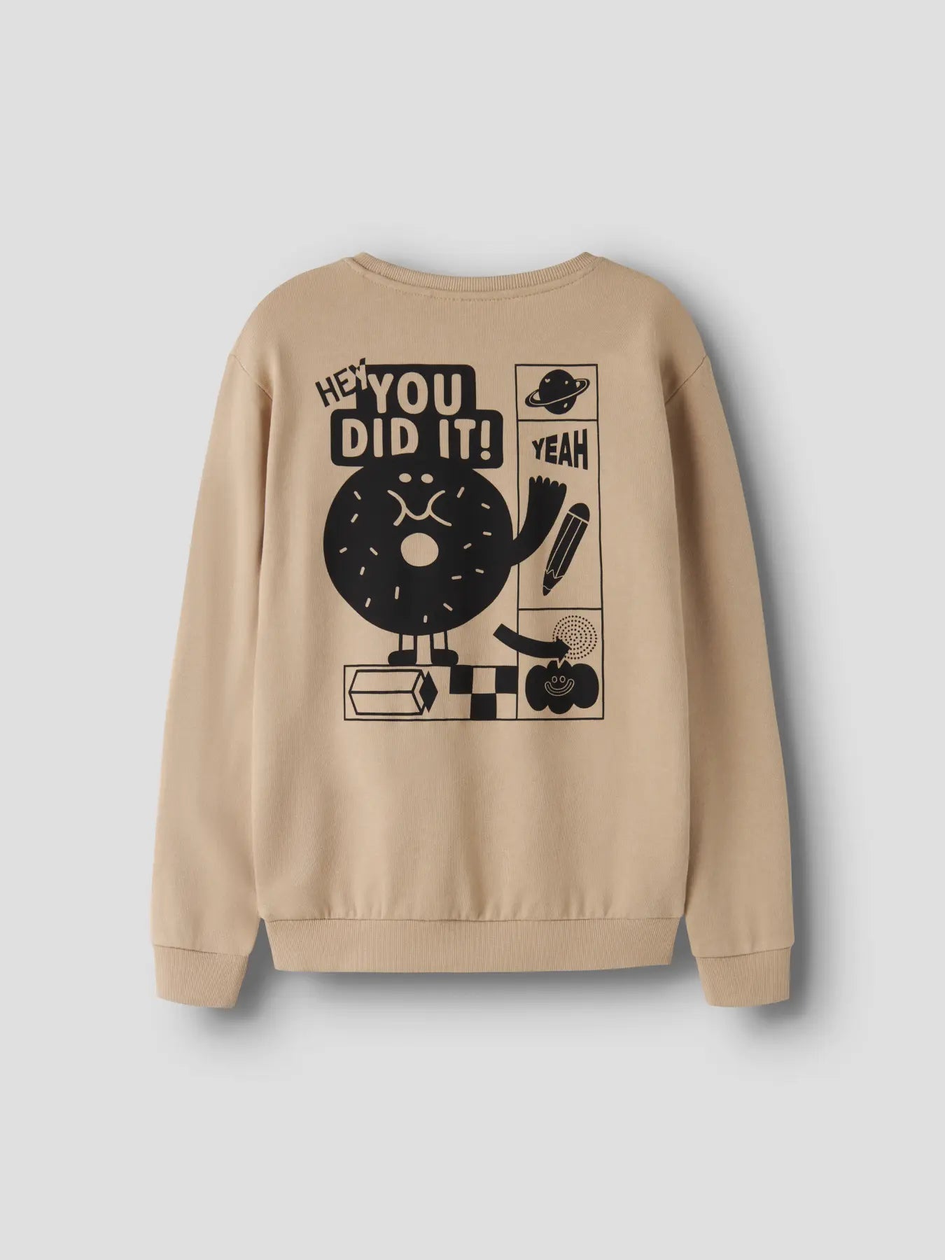 Name it: Sweater "Hey you did it" sand