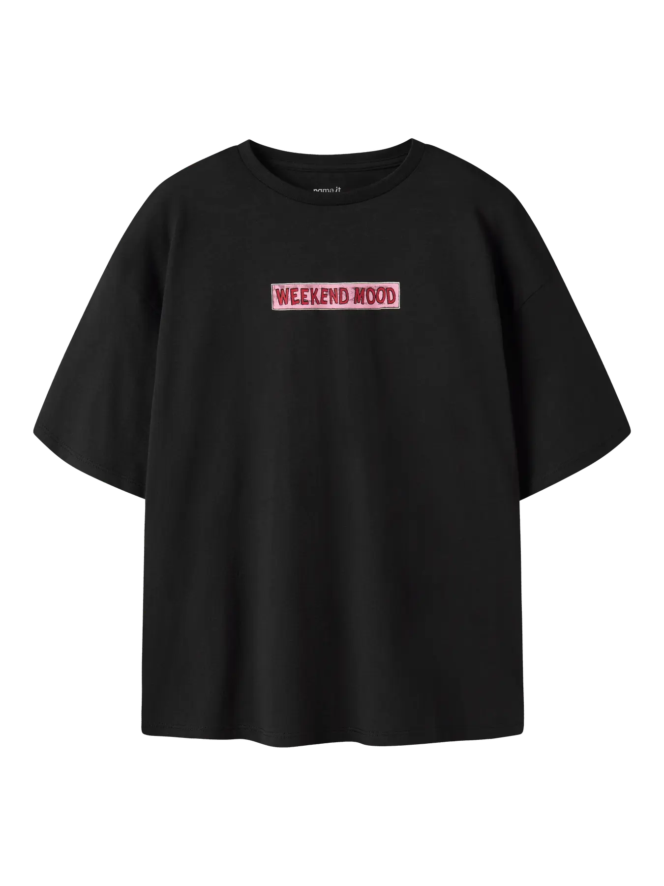 Name it: shirt black "Weekend Mood"