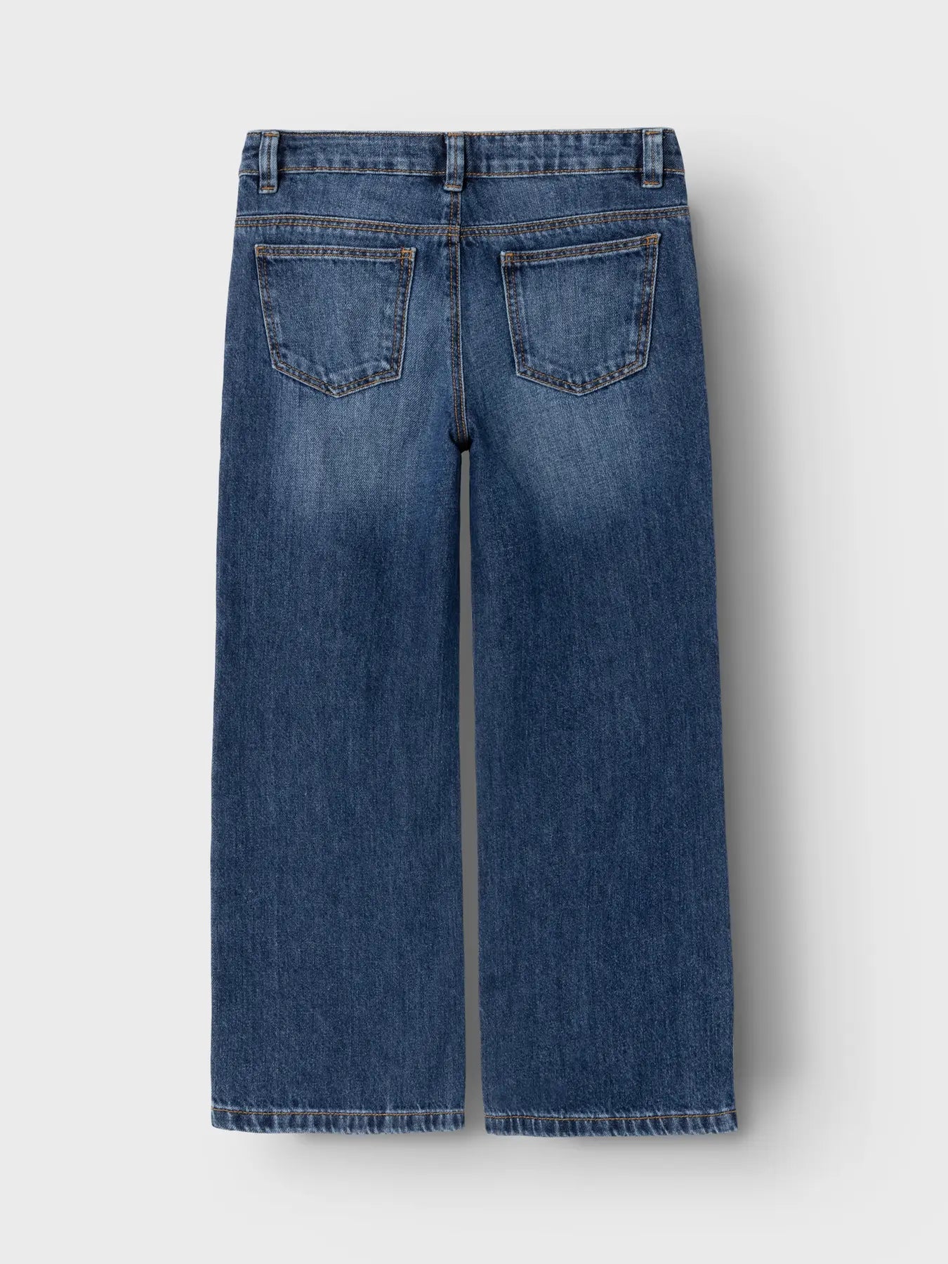 Name it: SUZE: Wide jeans dark blue denim