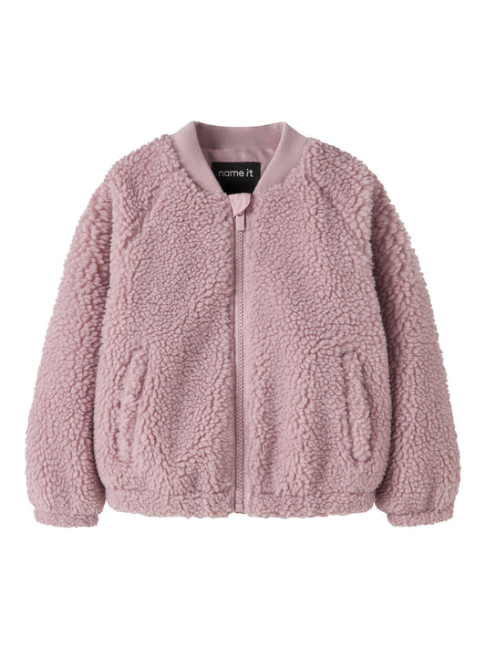 Name it: Teddy jacket violet flower
