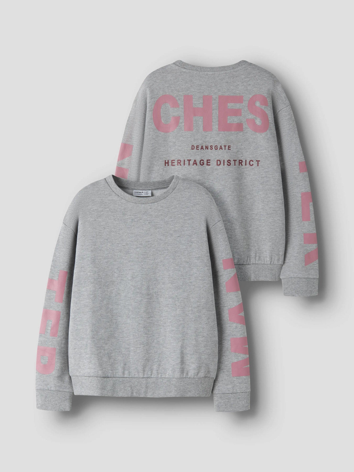 Name it: Sweater "Ches" grey