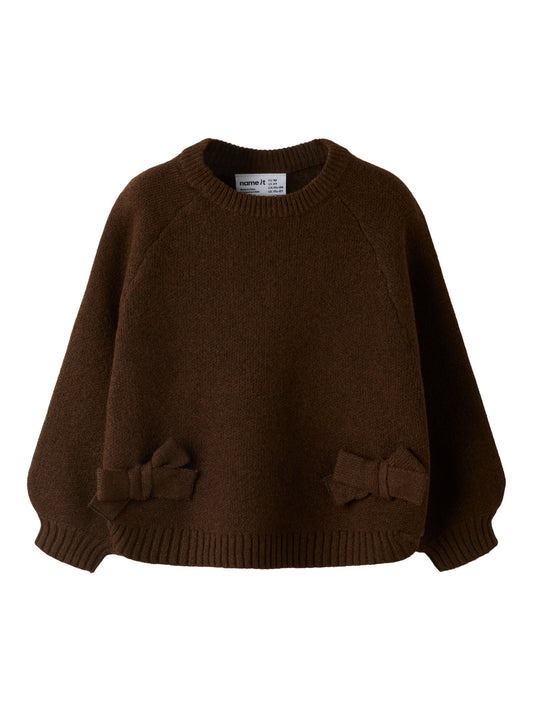 Name it: Ls knit chocolate plum