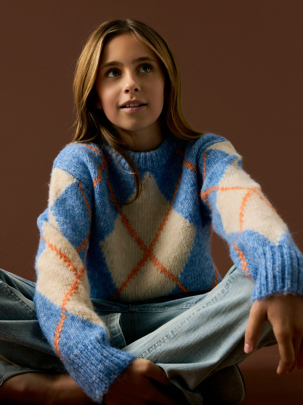 Name it: Knitted pullover grey