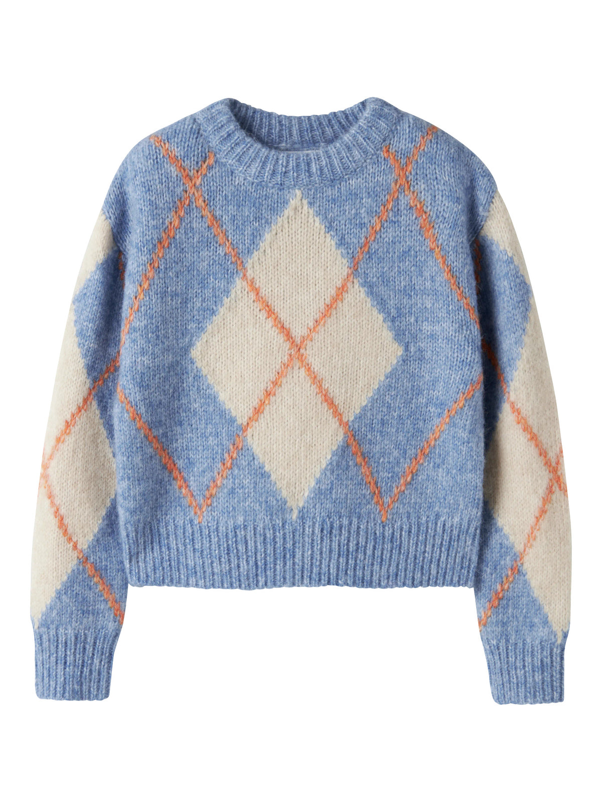 Name it: Knitted pullover grey