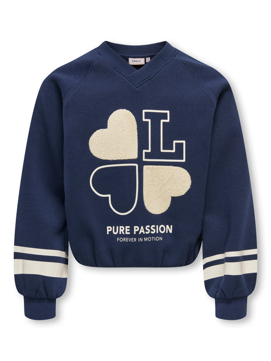 KidsOnly: Sweater navy hartje