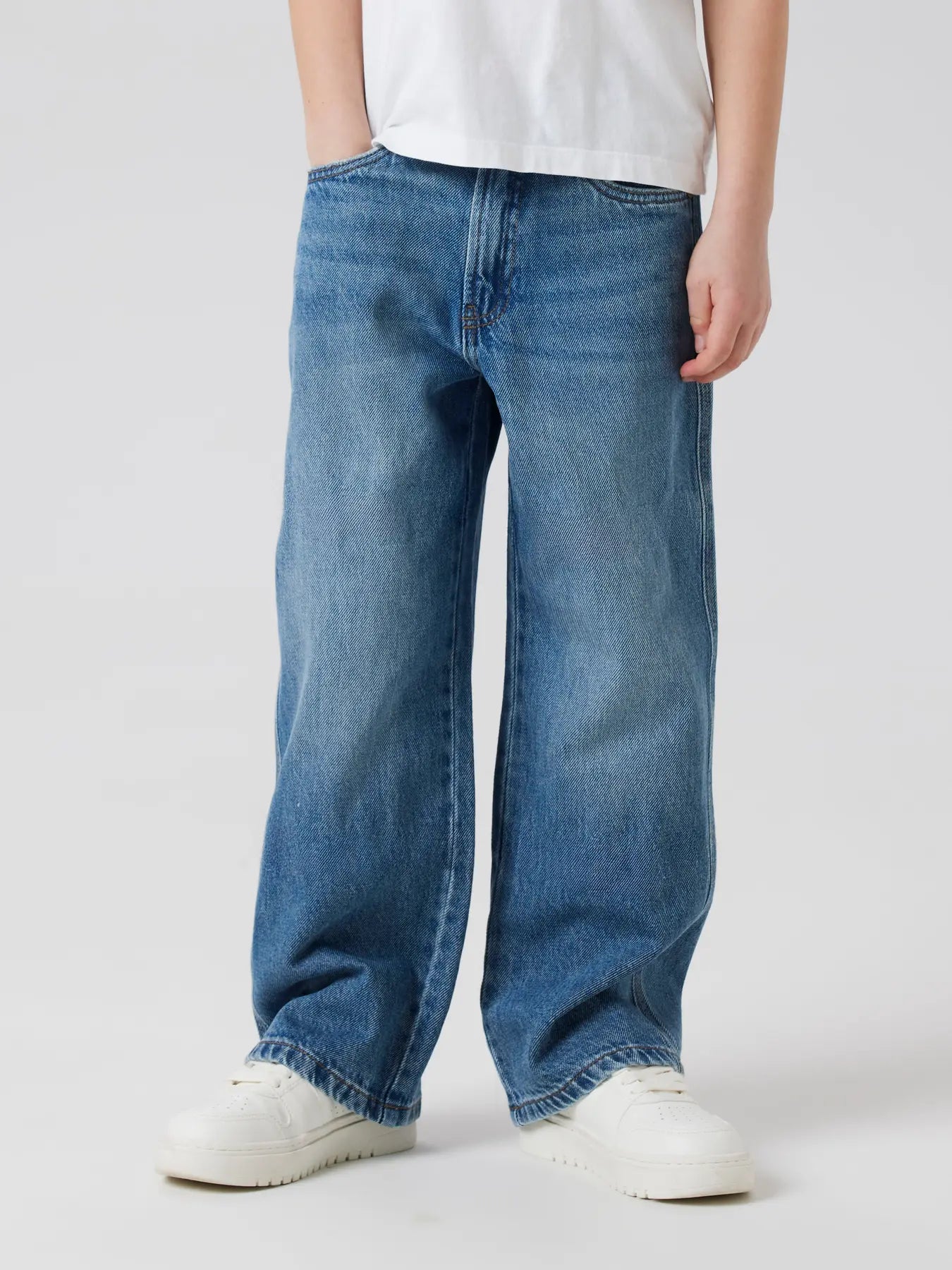 Name it: BEN: Noos jeans skater medium blue denim