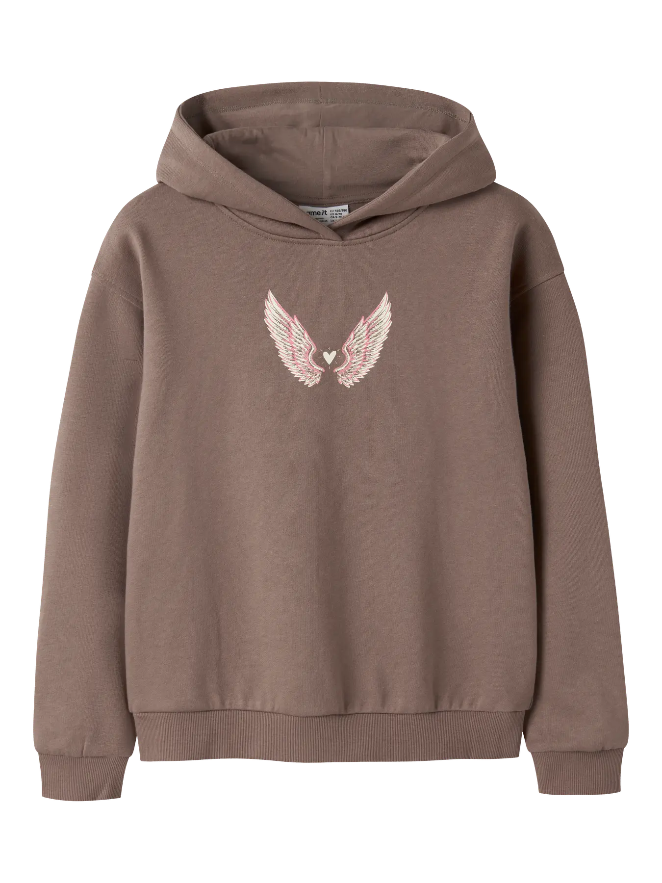 Name it: Hoodie "Rocking all day" brown