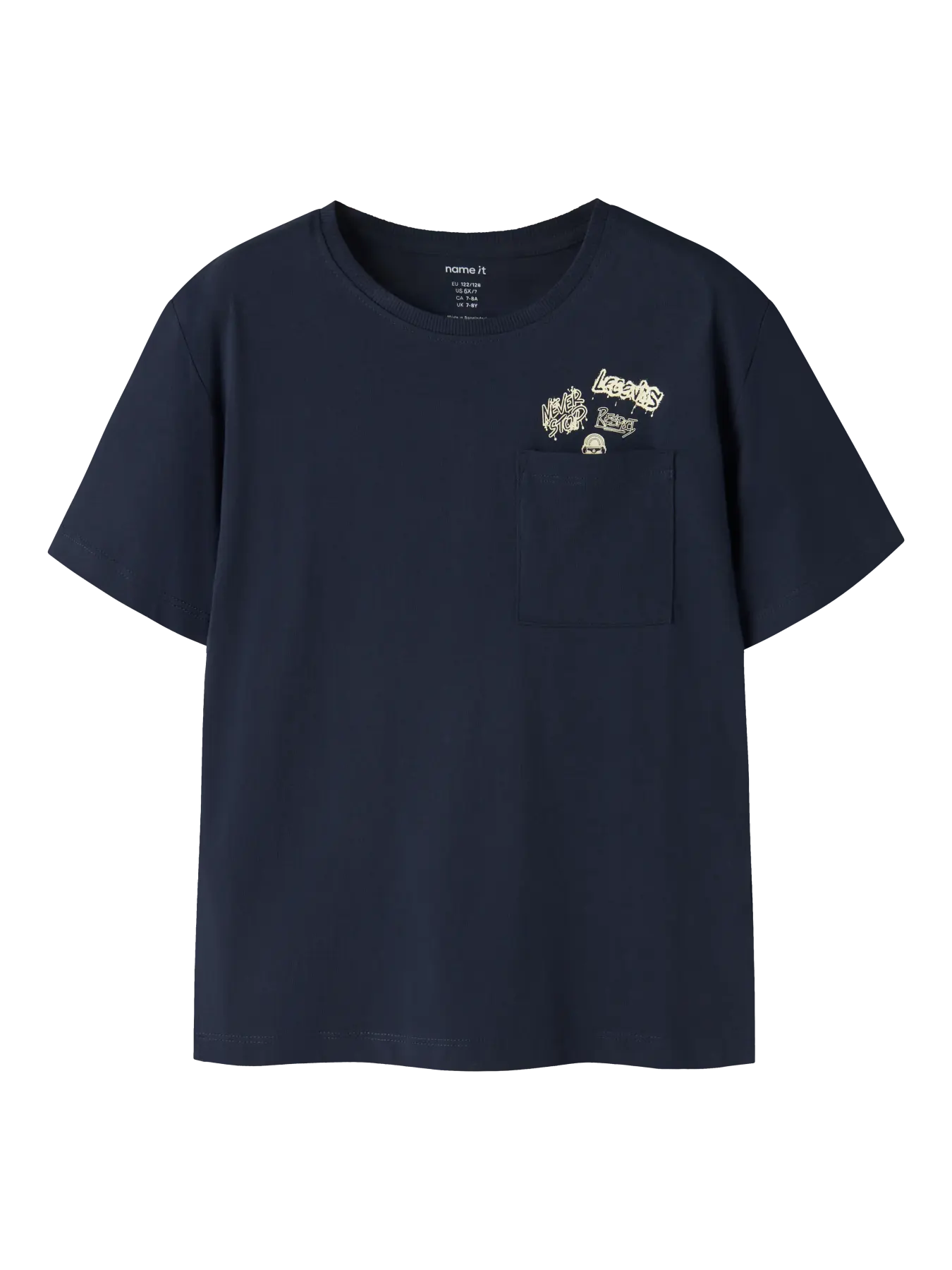 Name it: t-shirt navy "Respect"