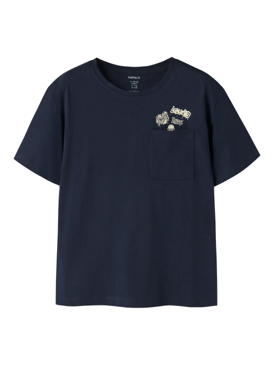 Name it: t-shirt navy "Respect"