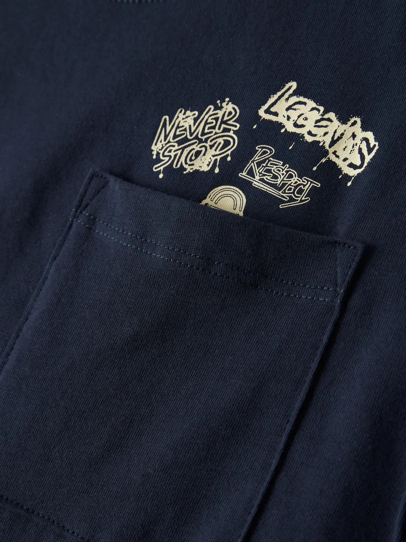 Name it: t-shirt navy "Respect"