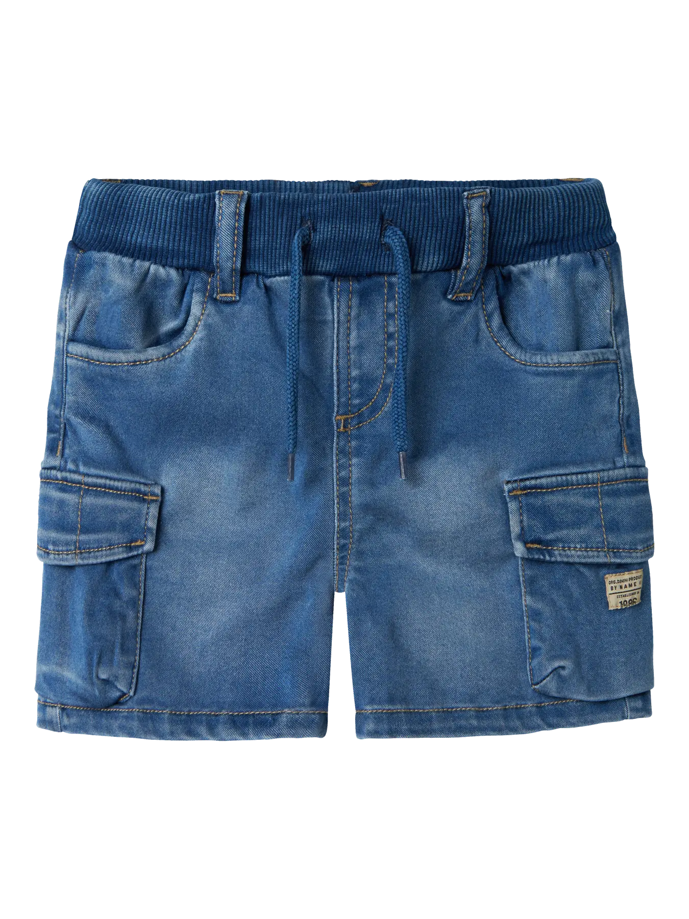 Name it: CILL: soepel jeans short medium blue denim