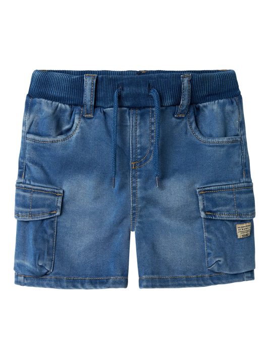 Name it: CILL: soepel jeans short medium blue denim