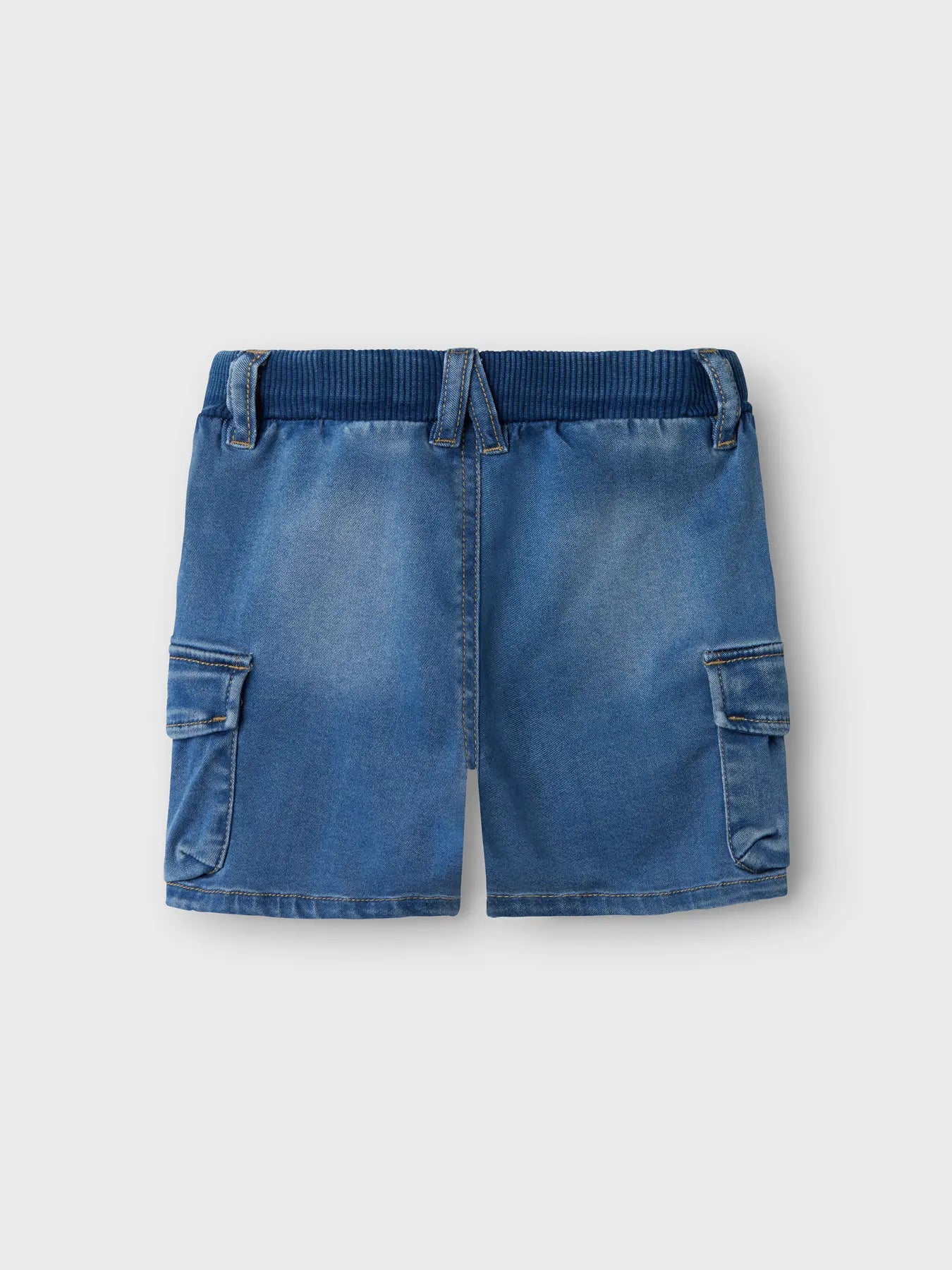 Name it: CILL: soepel jeans short medium blue denim