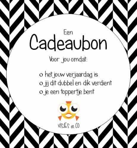 Visjes en Co: Waardebon 15 euro