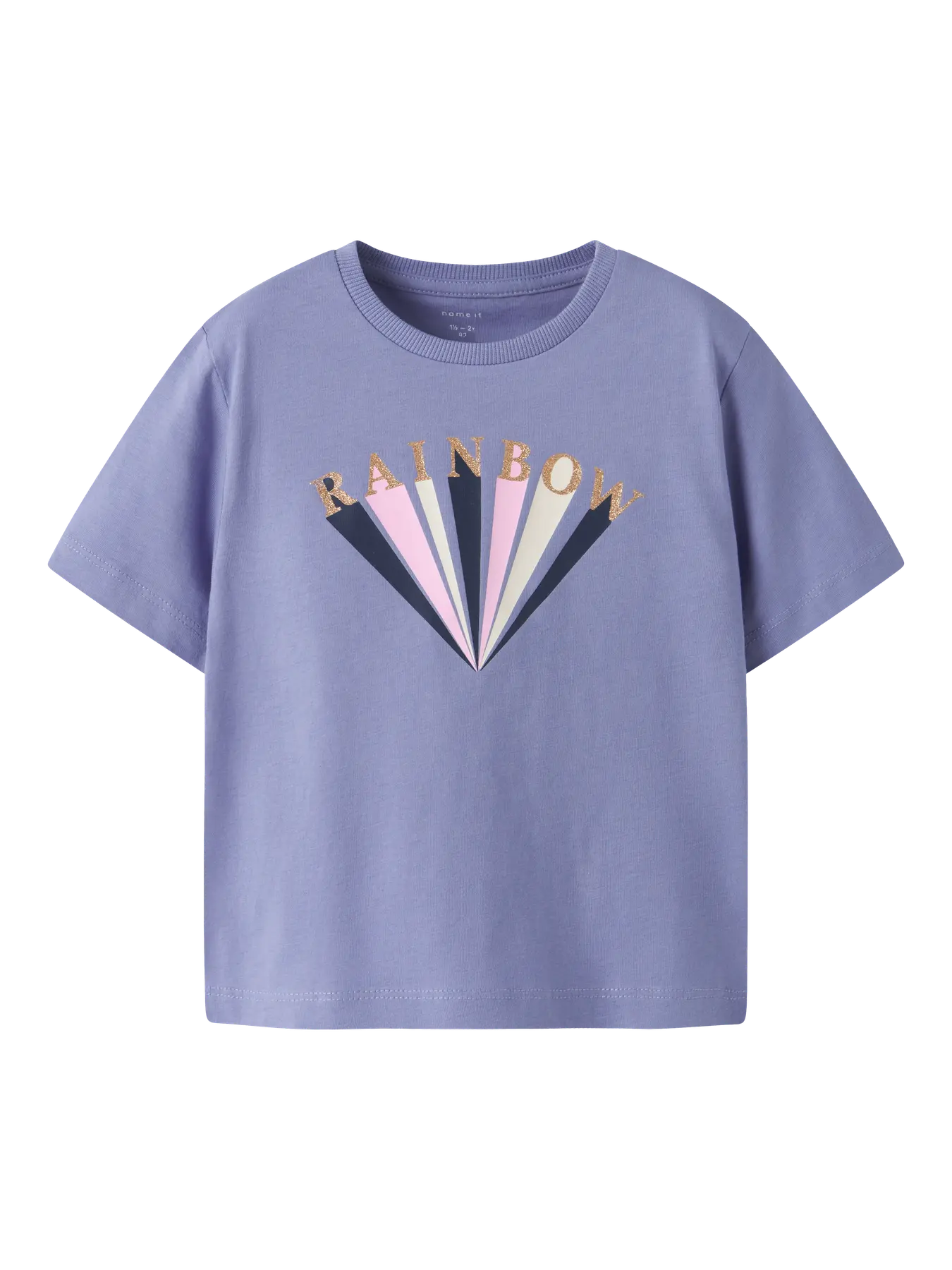 Name it: shirt regenboog blauw