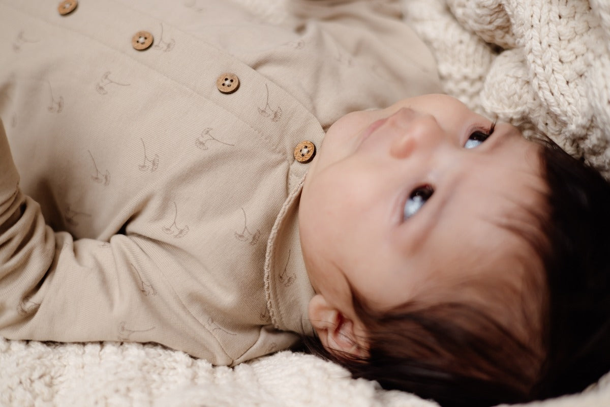Levv: Jady:onsie taupe flower