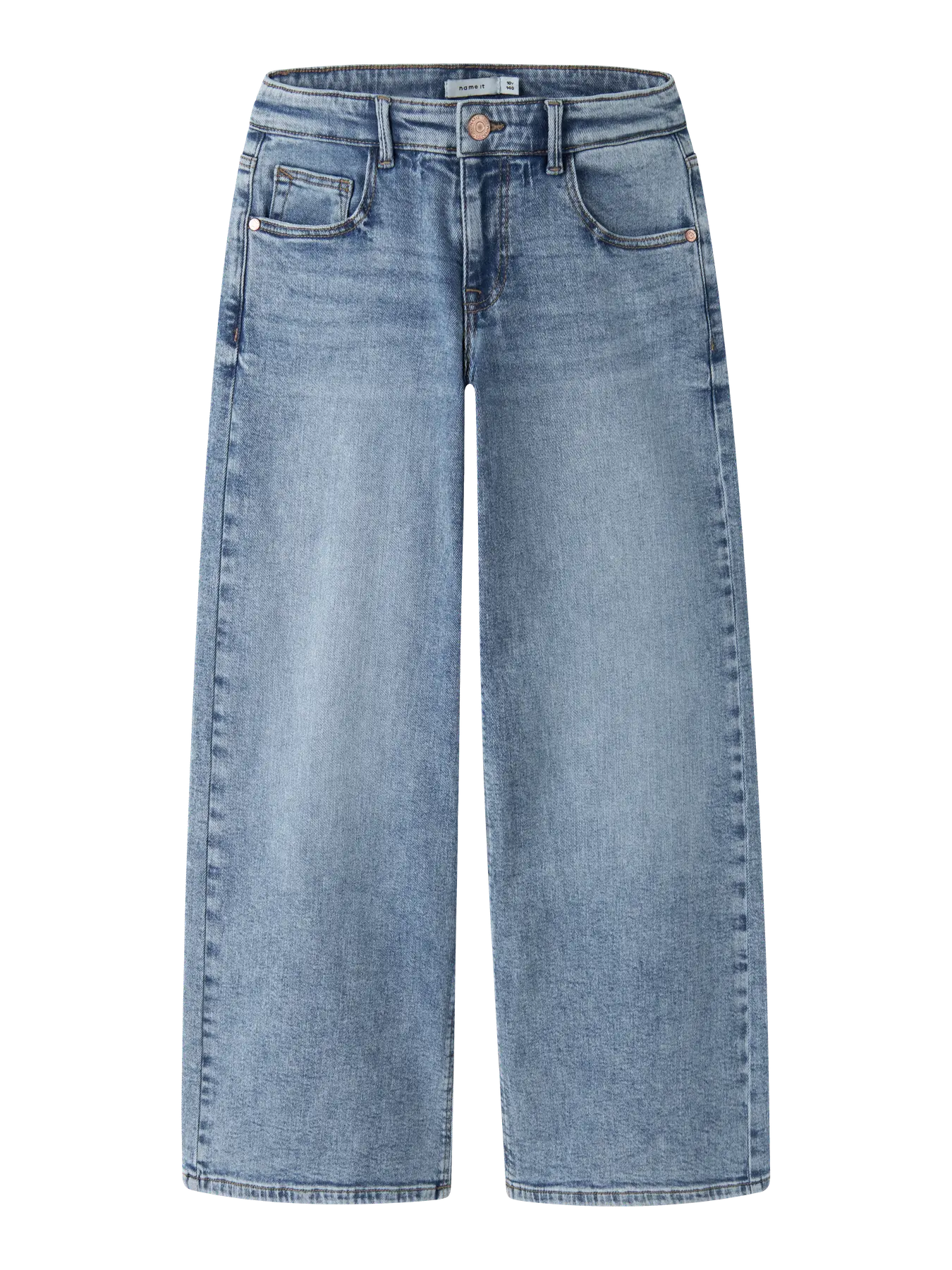 Name it: Elly:X wide jeans medium blue denim