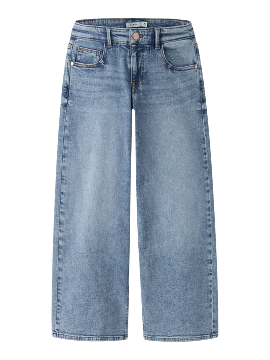 Name it: Elly:X wide jeans medium blue denim
