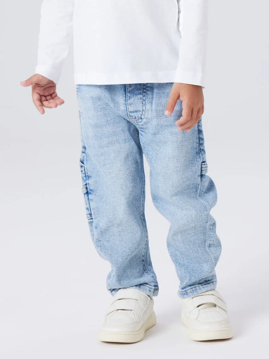 Name it: Clint: Tapered jeans light skate: light blue denim