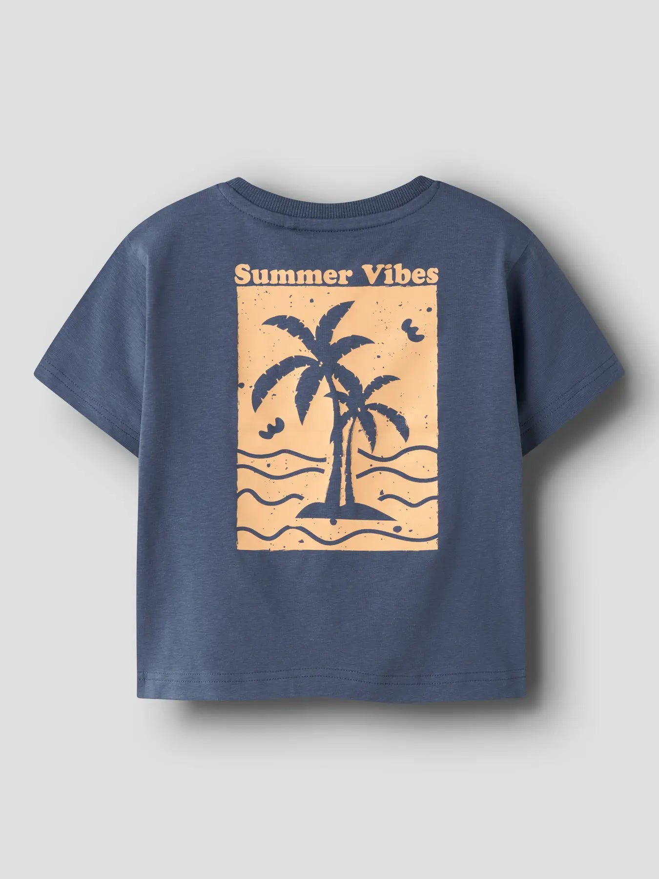 Name it: shirt indigo with backprint