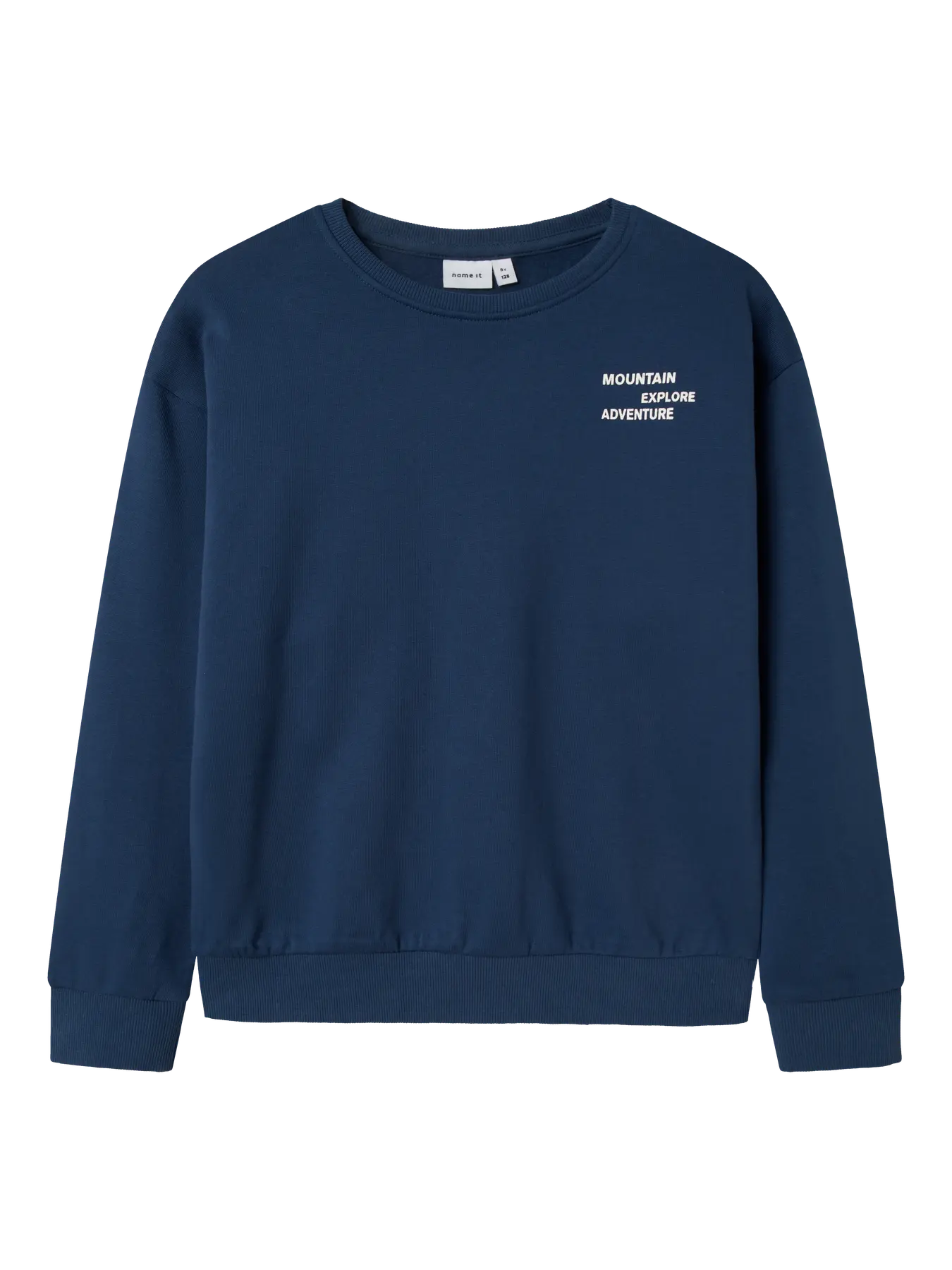 Name it: Sweater " Mountains" dark blue