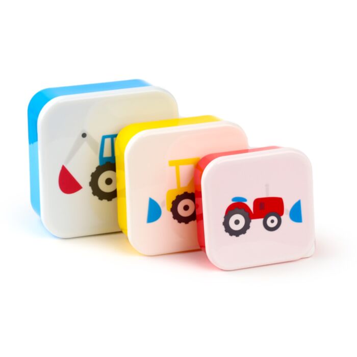 Puckador: 3 delige snackdozenset tractor