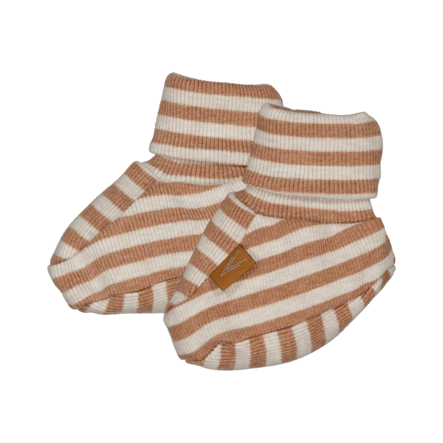 Levv: EVITA: sloefjes AOP Brown Mocha Stripe