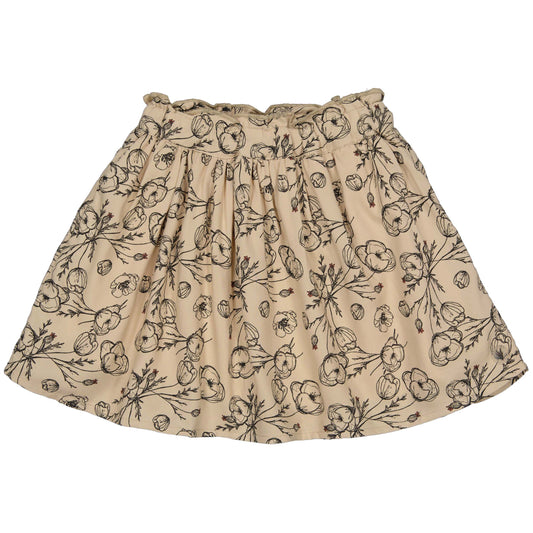 LEVV: GITTE: skirt AOP sand nomad flower