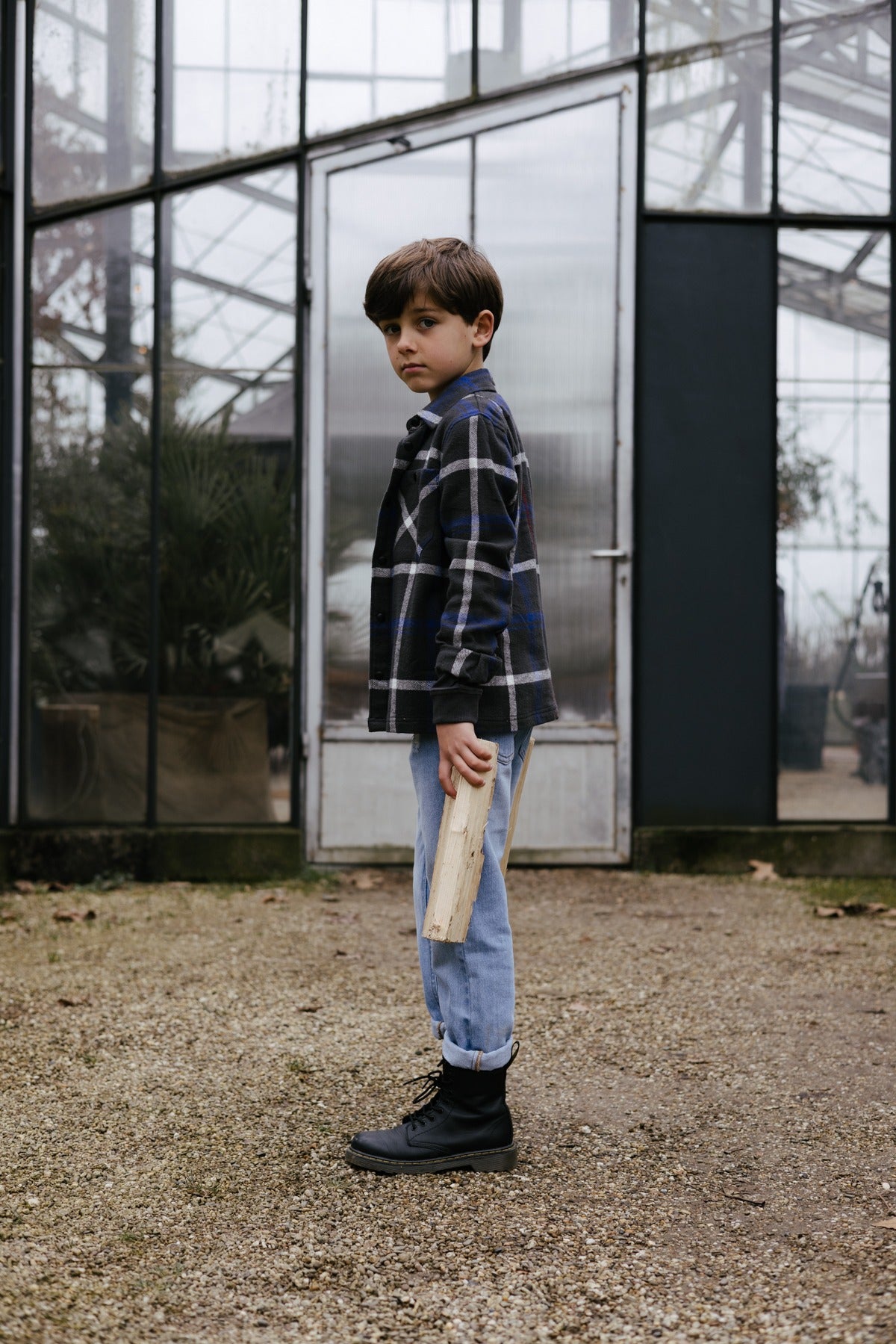 Levv: FERON: overshirt blue dark