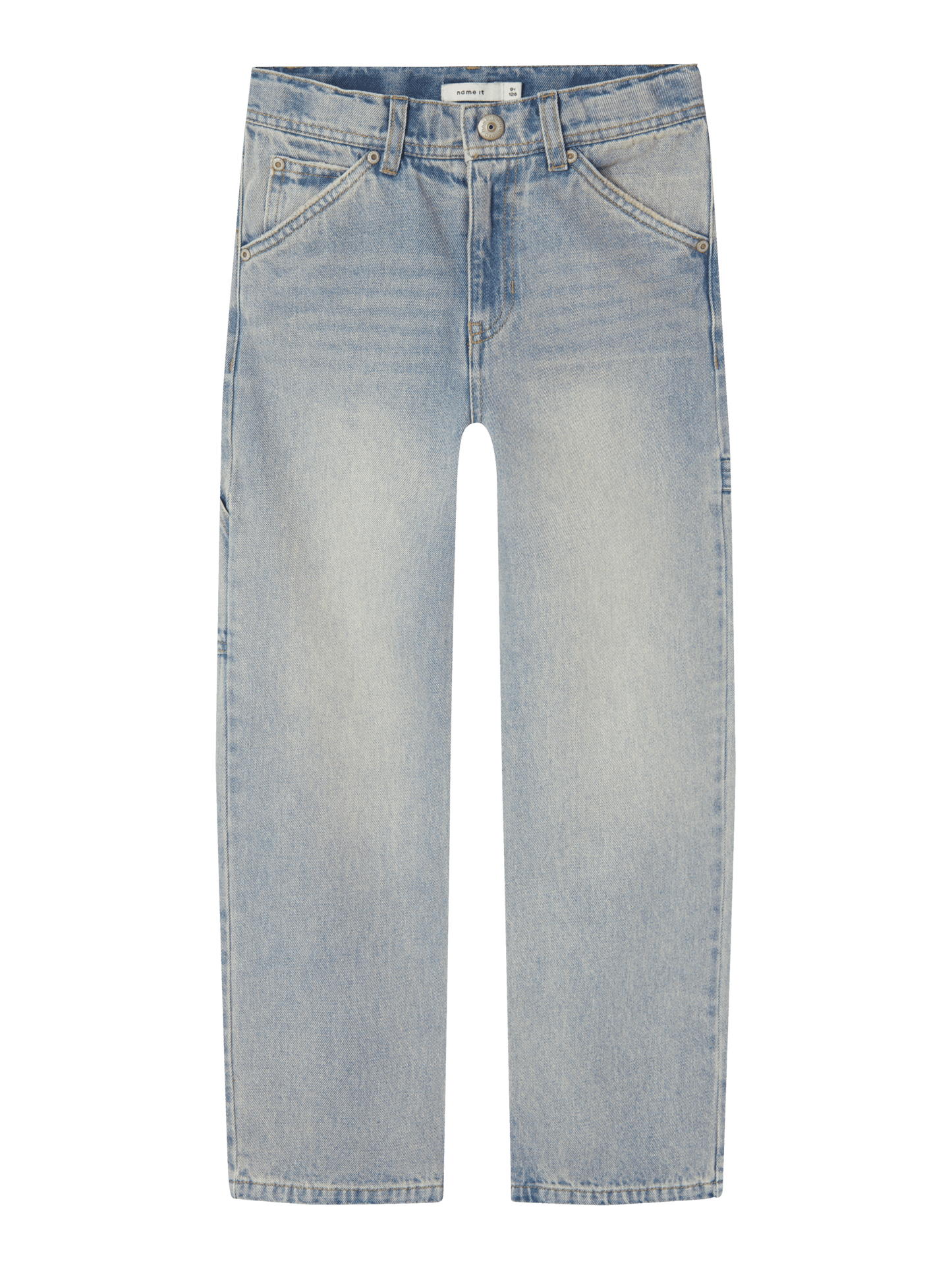 Name it: ALEC: jeans straight skate vintage light blue denim