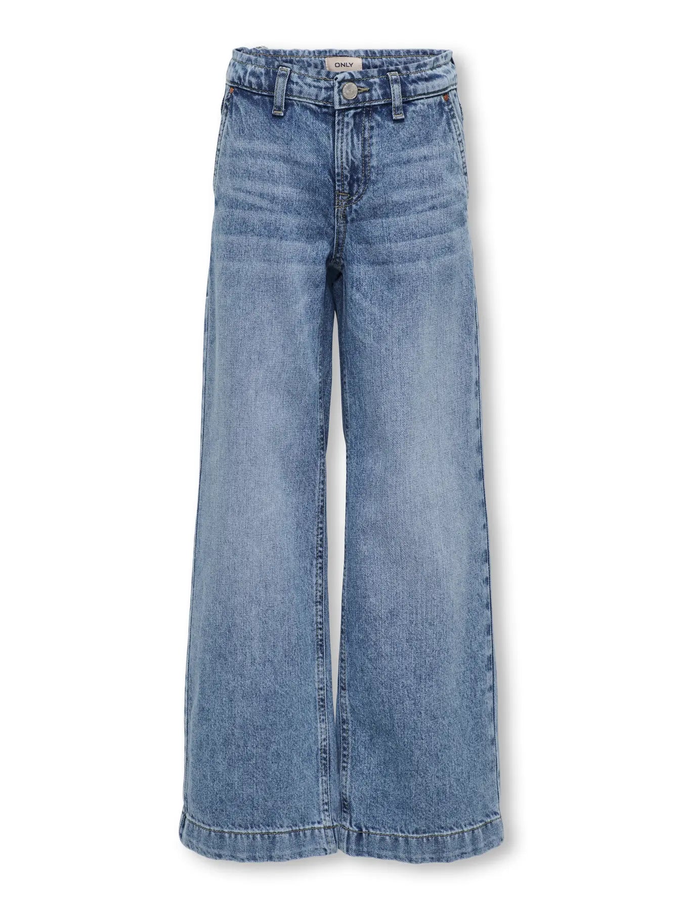 Only:Lisse: wide jeans medium blue denim