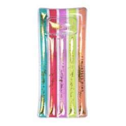 Swim Essentials: Opblaasbaar Regenboog glitter luchtbed