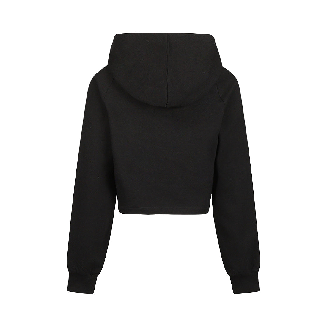 No way monday:korte hoodie loose fit black