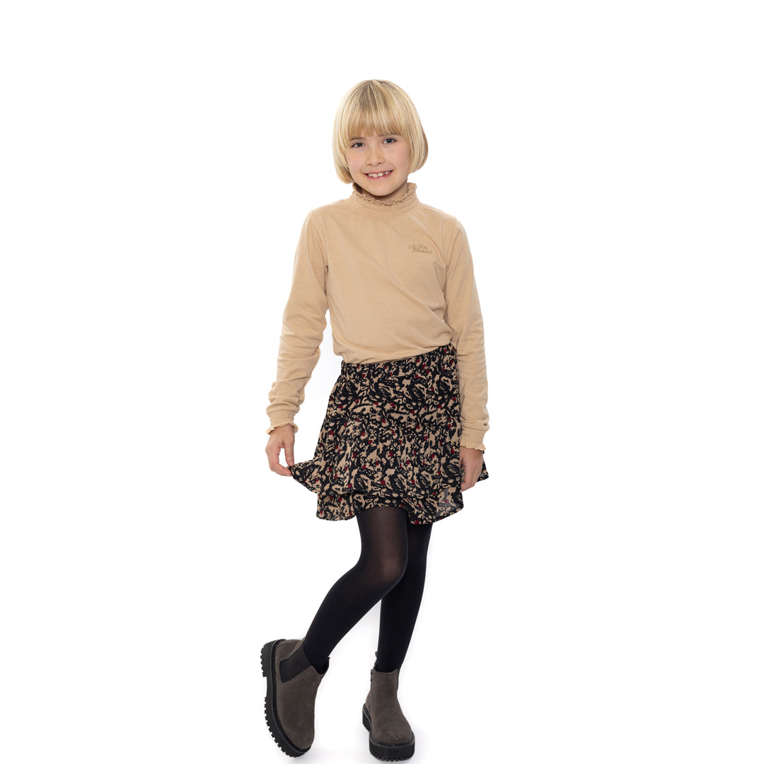 No way monday:Longsleeve met coll beige