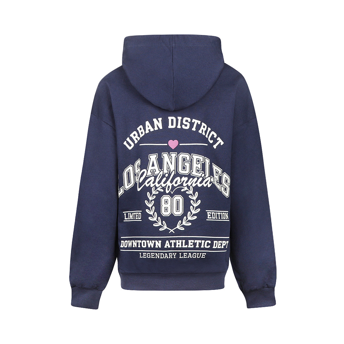 No way monday: hoodie loose fit with backprint