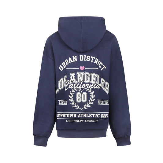 No way monday: hoodie loose fit with backprint