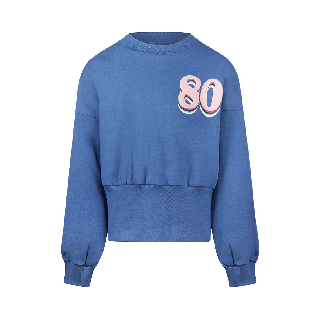 No way monday:sweater loose fit "80" with backprint