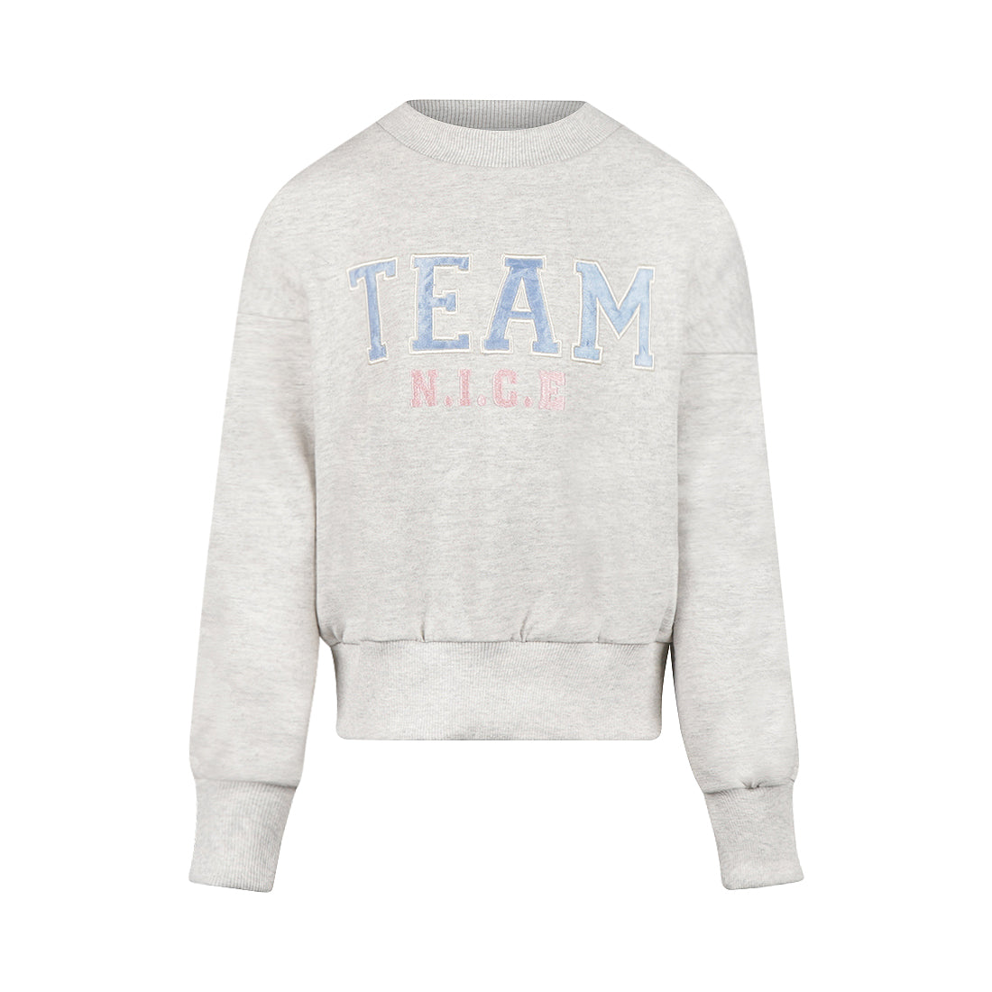 No way monday:sweater loose fit grey "team"