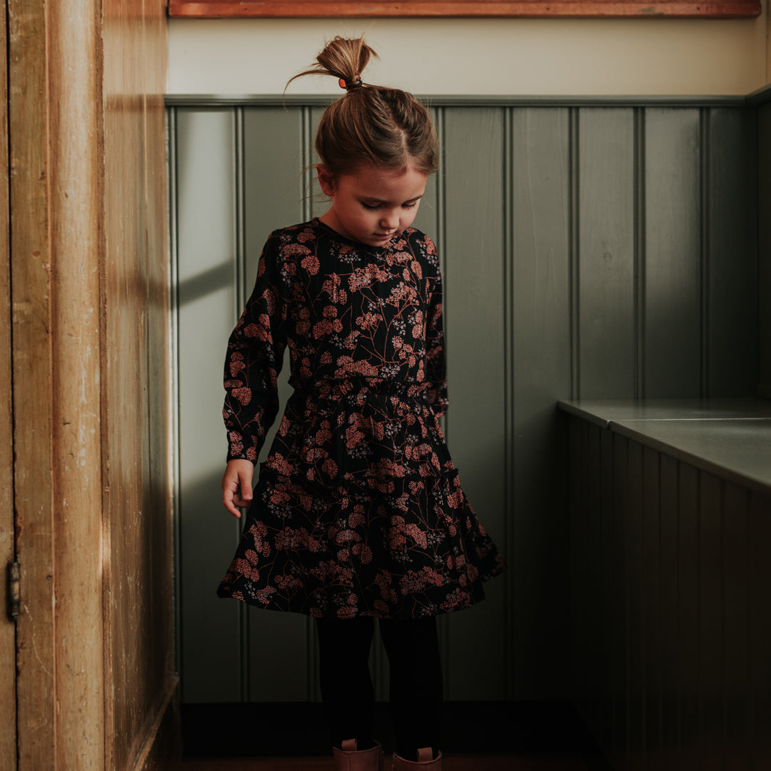 Koko Noko: dress faded black flower