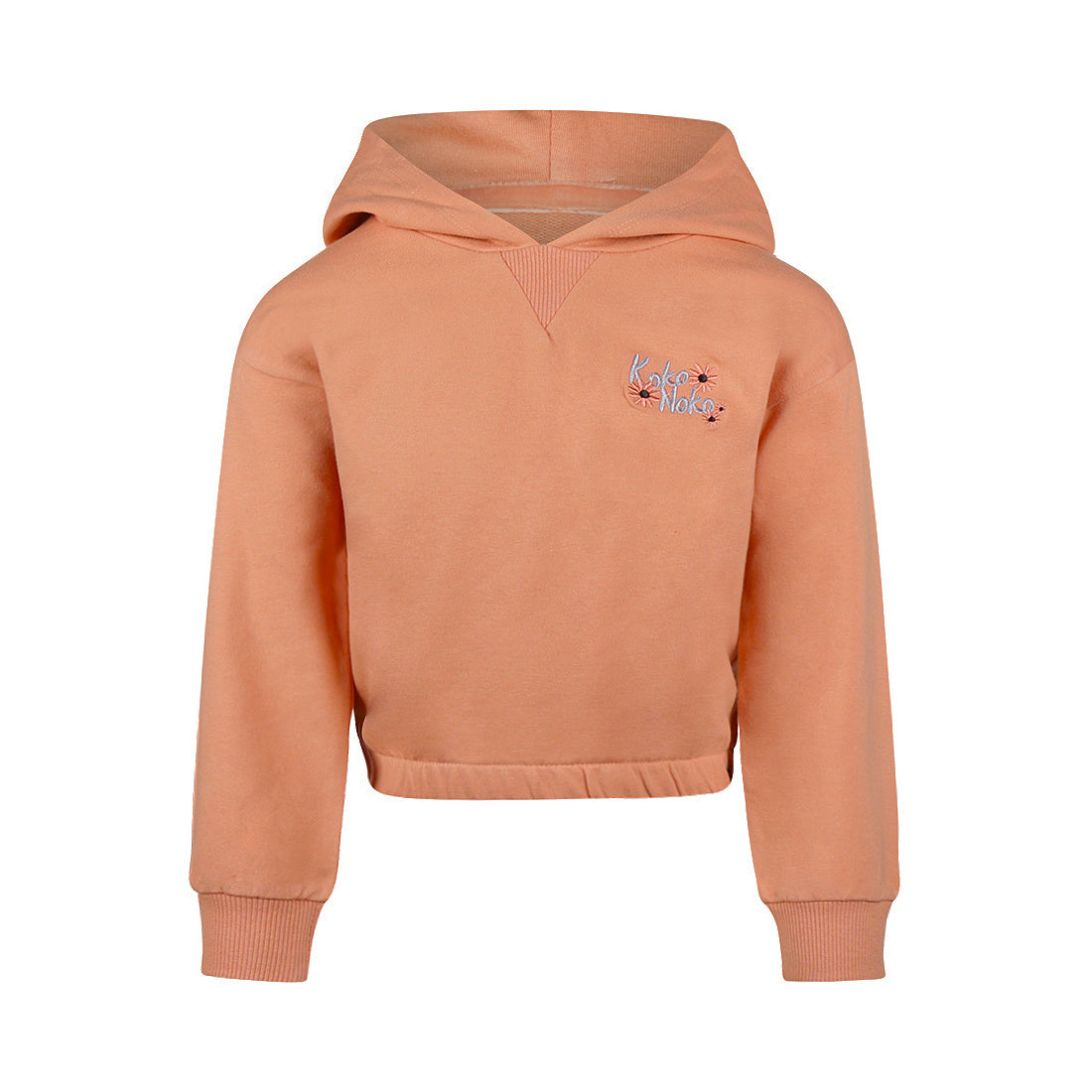 Koko Noko: Hoodie muted clay bloem
