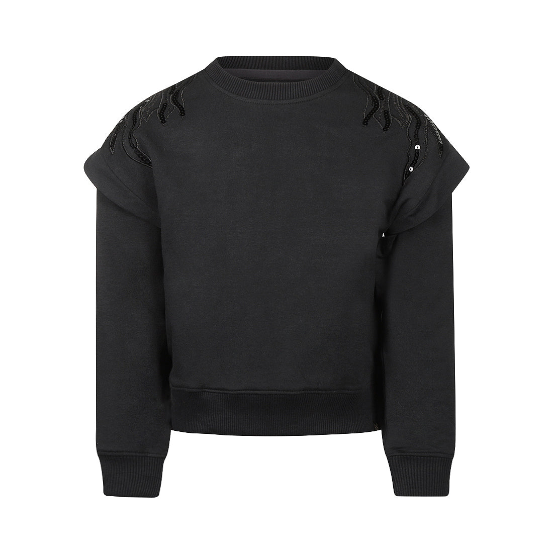Koko Noko: sweater zwart met pailletten