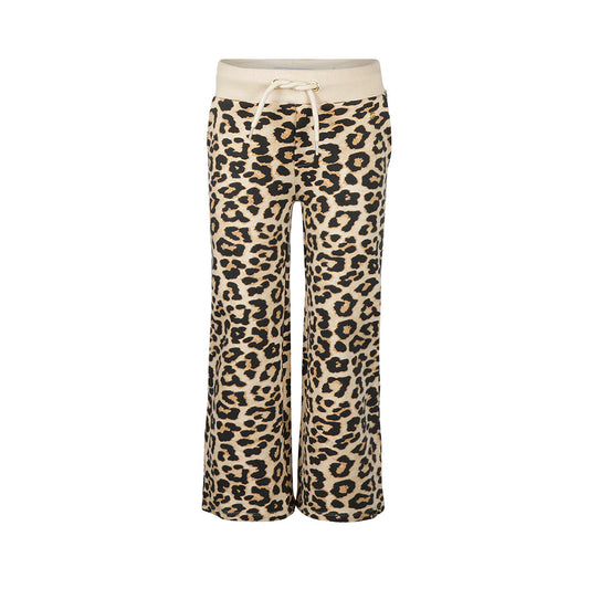 Koko Noko: wide leg joggingbroek off white panterprint