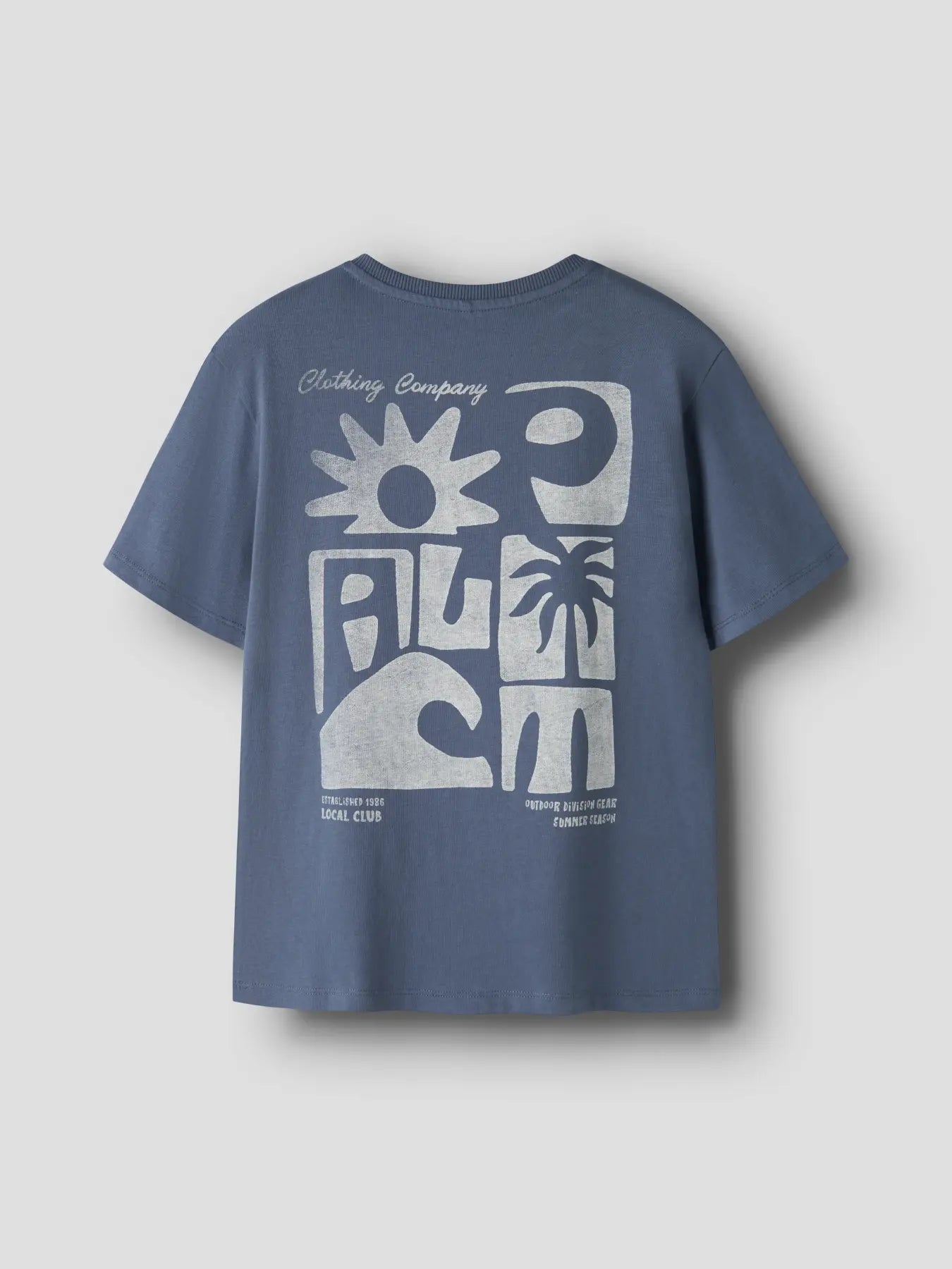 Name it: t-shirt with backprint "Local club" indigo