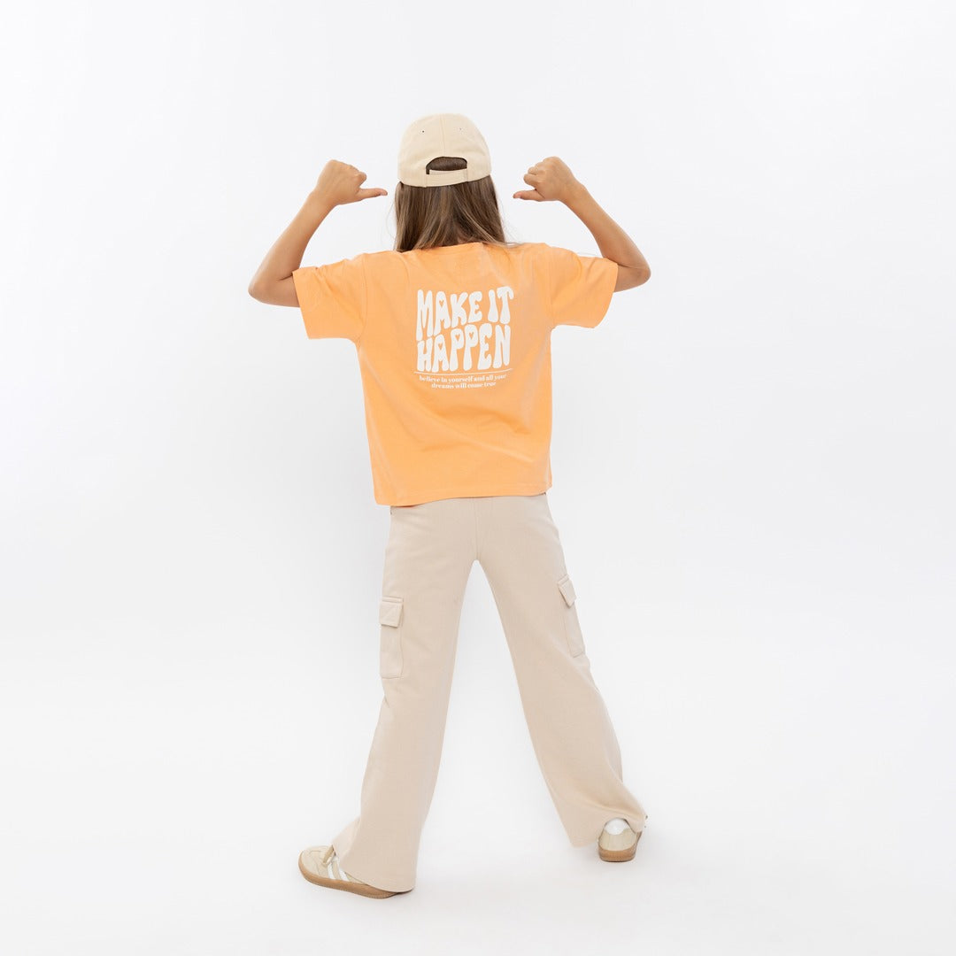 No way monday: Shirt loose fit "faded orange"