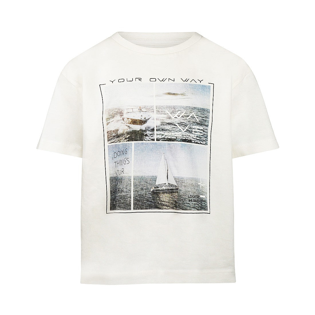 No way monday:  Loose shirt offwhite sea