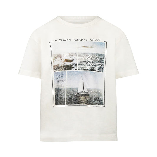 No way monday:  Loose shirt offwhite sea