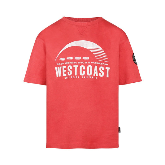 No way monday:  Loose shirt red